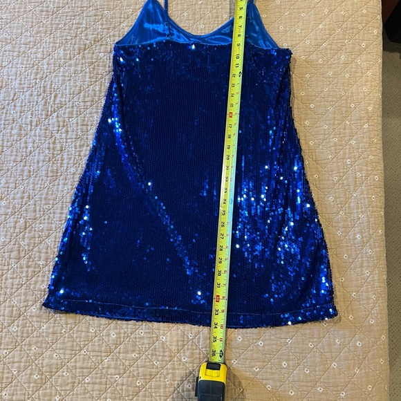Allregra K royal blue sequin party/new years eve dress size M; like new - Picture 10 of 10